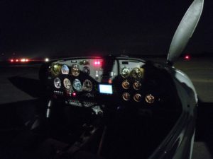 KPSV Cockpit bei Nachflug